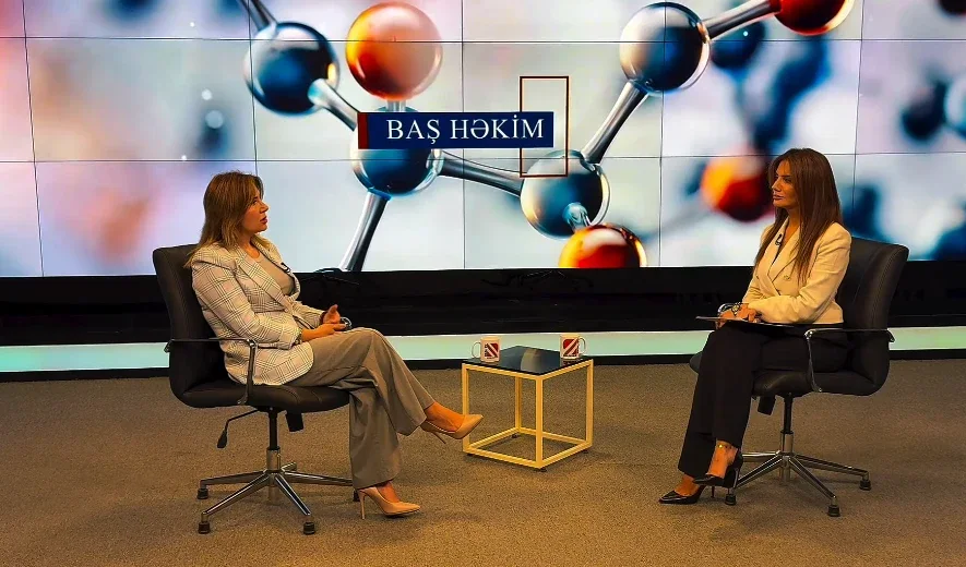 Op. Dr. Natəvan Yaqubova televiziya verilişində
